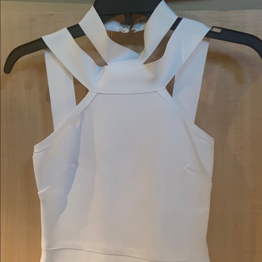 BRAND NEW white, tight fitting mini dress - Picture 2 of 4